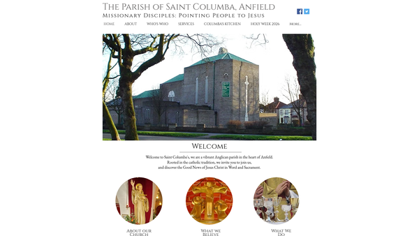 Screenshot of the The Parochial Church Council Of The Ecclesiastical Parish Of St Columba Anfield website