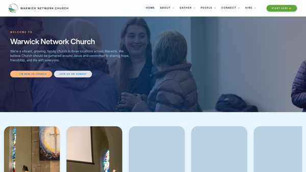 Screenshot of the The Parochial Church Council Of The Ecclesiastical Parish Of Budbrooke website