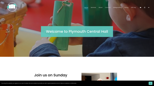 Screenshot of the Plymouth Methodist Mission Circuit website