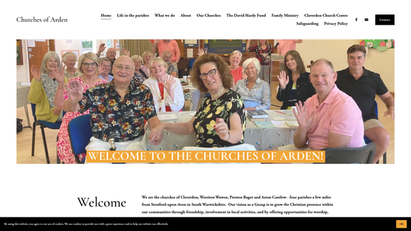 Screenshot of the The Parochial Church Council Of The Ecclesiastical Parish Of Saint Michael And All The Angels, Claverdon website
