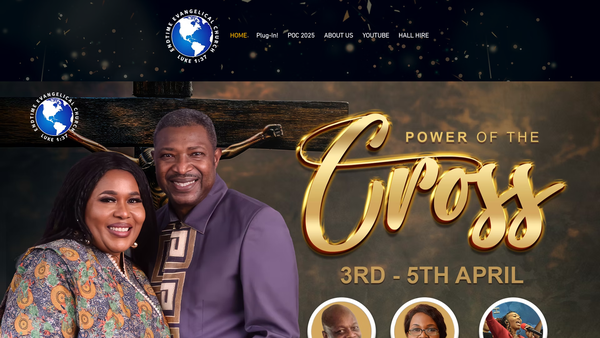 Screenshot of the Endtime Evangelical Church website