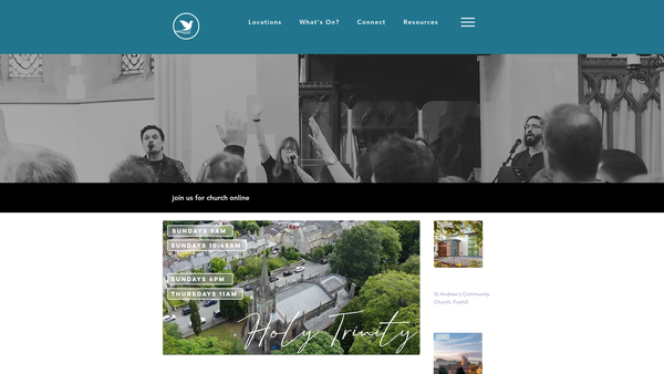 Screenshot of the The Parochial Church Council Of The Ecclesiastical Parish Of Combe Down, Bath website