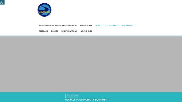 Screenshot of the Exeter Community Transport Association website