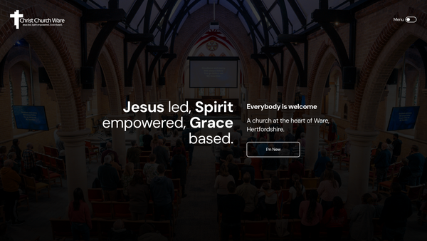 Screenshot of the The Parochial Church Council Of The Ecclesiastical Parish Of Christ Church Ware website
