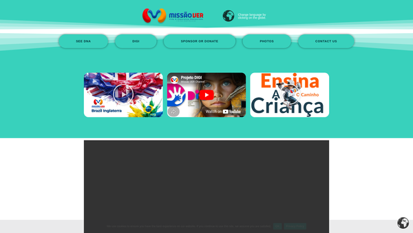 Screenshot of the Mission Life And Hope Restored website