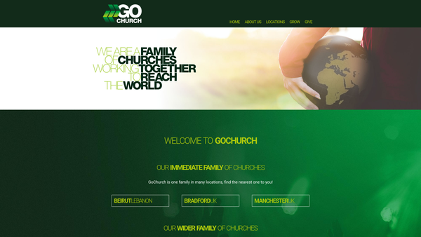Screenshot of the Gochurch Global Ltd website