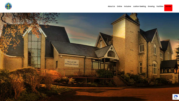 Screenshot of the Muswell Hill Methodist Church website