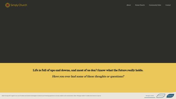 Screenshot of the Simply Church, Teignmouth Ltd website