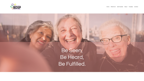 Screenshot of the Bradford And District Senior Power website