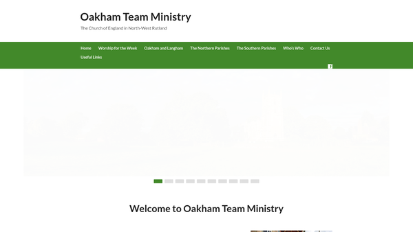 Screenshot of the The Parochial Church Council Of The Ecclesiastical Parish Of All Saints Oakham website