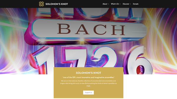 Screenshot of the Solomon's Knot Productions Limited website