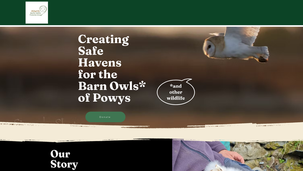 Screenshot of the Powys Species-Habitat Association website