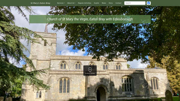 Screenshot of the The Parochial Church Council Of The Ecclesiastical Parish Of St Mary, Eaton Bray With Edlesborough website