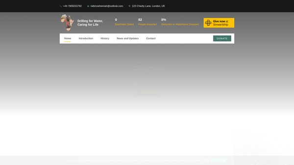 Screenshot of the Nehemiah Construction Ministries UK website