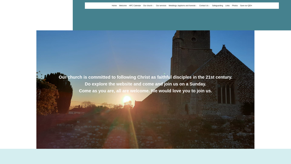 Screenshot of the The Parochial Church Council Of The Ecclesiastical Parish Of St Mary The Virgin Heacham website