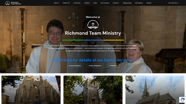 Screenshot of the The Parochial Church Council Of The Ecclesiastical Parish Of St Mary Magdalene, Richmond With St Matthias And St John The Divine website