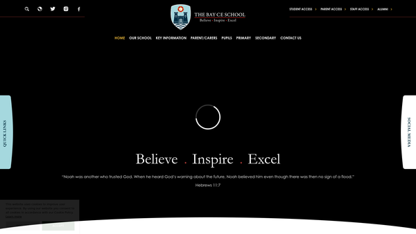 Screenshot of the The Frank And Virginia Wood Scholarship Fund website