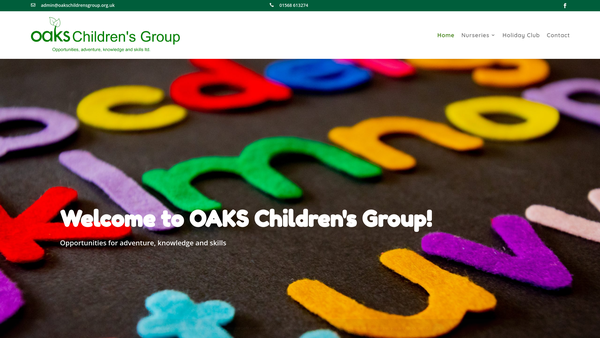 Screenshot of the Opportunities For Adventure Knowledge And Skills Ltd website