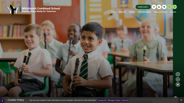 Screenshot of the Whitchurch School Association Bucks website