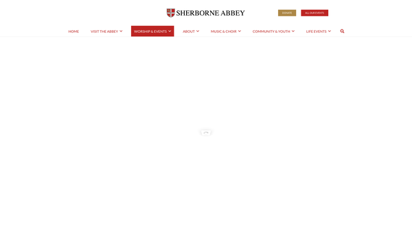 Screenshot of the The Parochial Church Council Of The Ecclesiastical Parish Of Sherborne With Castleton website