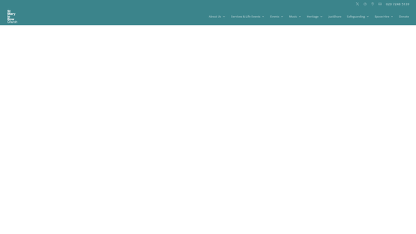 Screenshot of the Parochial Church Council Of The Ecclesiastical Parish Of St Mary-Le-Bow, Cheapside website