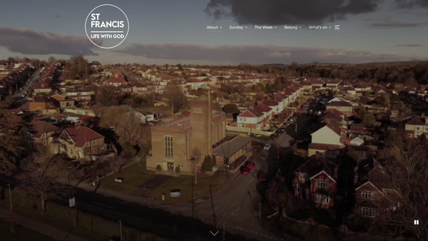 Screenshot of the The Parochial Church Council Of The Ecclesiastical Parish Of St Francis, Salisbury website