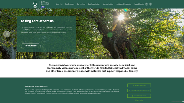 Screenshot of the Ephesea UK website