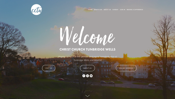 Screenshot of the The Parochial Church Council Of The Ecclesiastical Parish Of Christ Church, Tunbridge Wells website