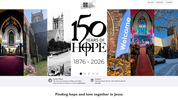 Screenshot of the The Parochial Church Council Of The Ecclesiastical Parish Of Holy Trinity Old Hill website