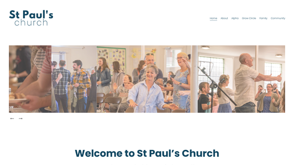 Screenshot of the The Parochial Church Council Of The Ecclesiastical Parish Of St Paul, Cheltenham website