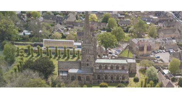 Screenshot of the The Parochial Church Council Of The Ecclesiastical Parish Of St John The Baptist, Burford website