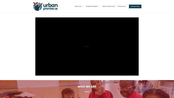 Screenshot of the Urban Promise UK website