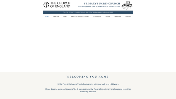 Screenshot of the The Parochial Church Council Of The Ecclesiastical Parish Of St Mary's Northchurch website