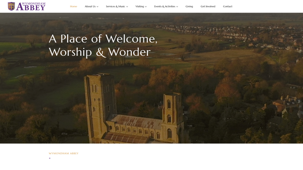 Screenshot of the The Parochial Church Council Of The Ecclesiastical Parish Of Ss Mary And Thomas Of Canterbury, Wymondham With Silfield And Spooner Row website