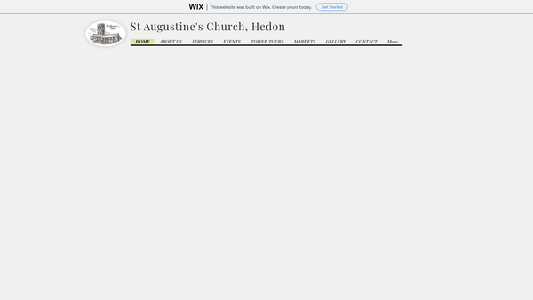 Screenshot of the The Parochial Church Council Of The Ecclesiastical Parish Of St. Augustine's Church, Hedon website