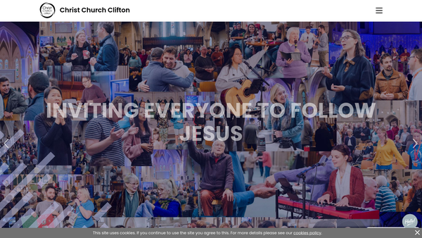 Screenshot of the The Parochial Church Council Of The Ecclesiastical Parish Of Christ Church Clifton website