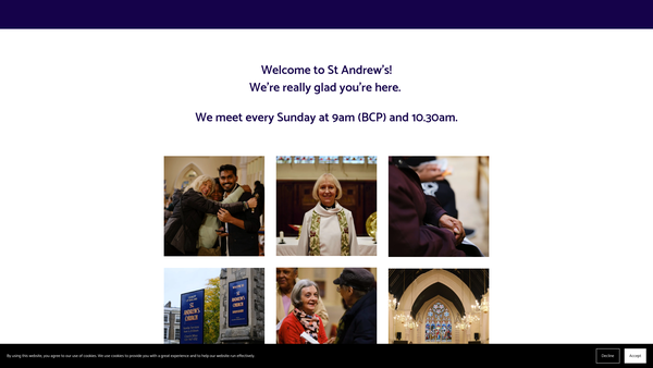 Screenshot of the The Parochial Church Council Of The Ecclesiastical Parish Of The Barnsbury Team Ministry website