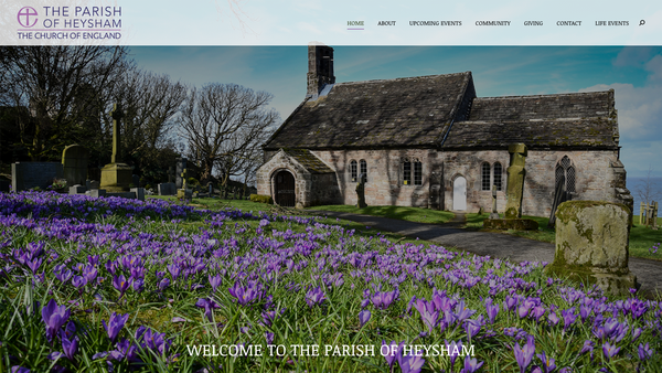 Screenshot of the The Parochial Church Council Of The Ecclesiastical Parish Of Heysham St Peter With St James And St Andrew website
