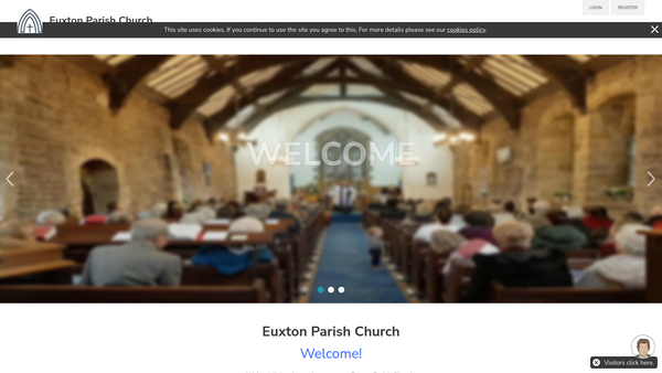 Screenshot of the The Parochial Church Council Of The Ecclesiastical Parish Of Euxton website