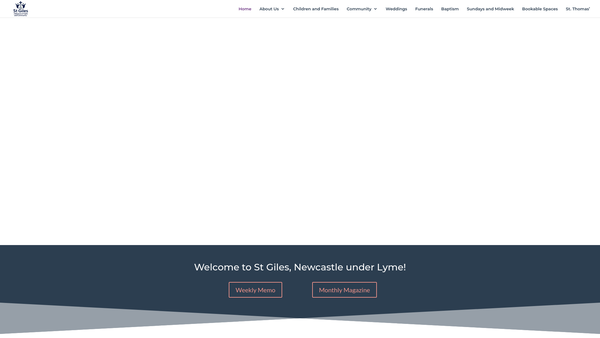 Screenshot of the The Parochial Church Council Of The Ecclesiastical Parish Of Newcastle Under Lyme (St Giles') With St Thomas' Butterton website