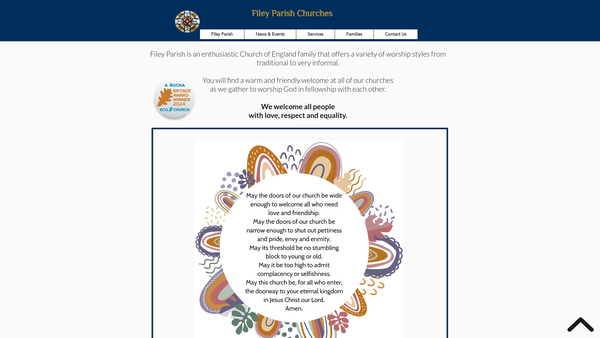 Screenshot of the The Parochial Church Council Of The Ecclesiastical Parish Of Filey website