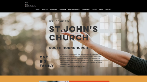 Screenshot of the The Parochial Church Council Of The Ecclesiastical Parish Of South Hornchurch St John & St Matthew website