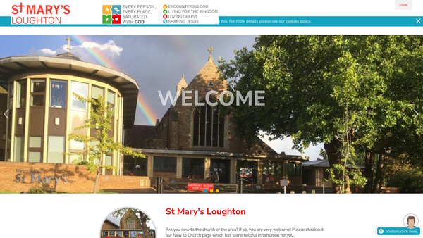 Screenshot of the The Parochial Church Council Of The Ecclesiatical Parish Of Loughton St Mary website