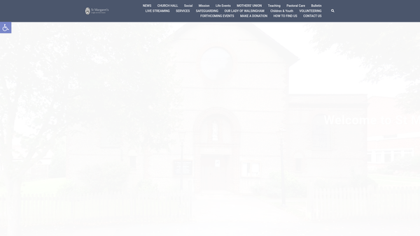 Screenshot of the The Parochial Church Council Of The Ecclesiastical Parish Of St Margaret, Leigh On Sea website
