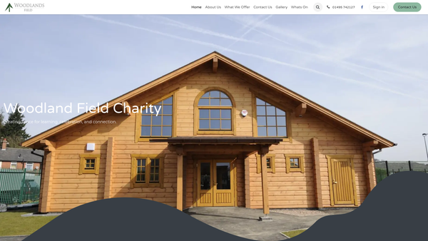 Screenshot of the Woodlands Field Limited website