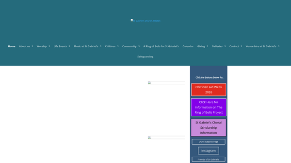 Screenshot of the The Parochial Church Council Of The Ecclesiastical Parish Of St Gabriel, Newcastle Upon Tyne website