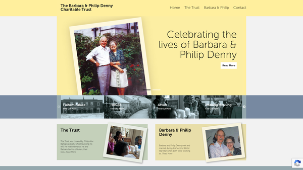 Screenshot of the The Barbara And Philip Denny Charitable Trust website