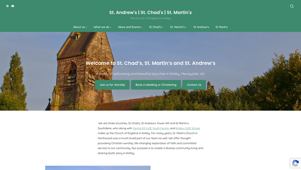Screenshot of the The Parochial Church Council Of The Ecclesiastical Parish Of Kirkby website