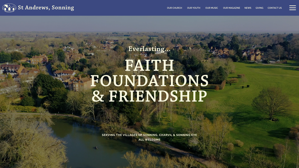 Screenshot of the The Parochial Church Council Of The Ecclesiastical Parish Of Sonning website