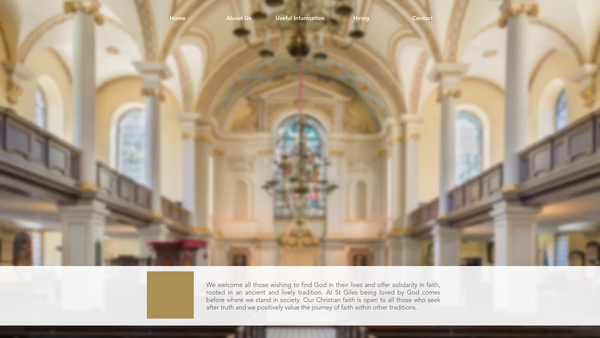 Screenshot of the The Parochial Church Council Of The Ecclesiastical Parish Of Saint Giles In The Fields London website